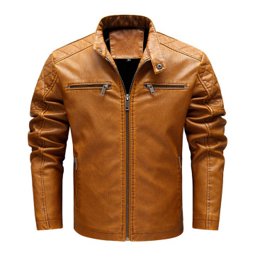 Chaquetas de moto de cuero para hombre personalizadas al por mayor